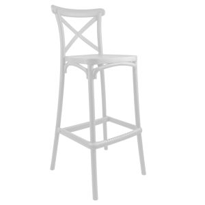 Banco para Barra Plastico Blanco modelo Perote