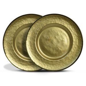 Juego de 2 Platos Base de Cristal de 33 cm diámetro Vitreo