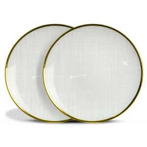 Juego de 2 Platos Base de Cristal de 33 cm diámetro Clarity