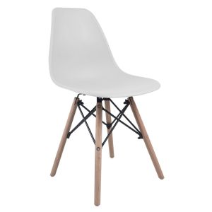 Silla Eames Plástico color Blanco
