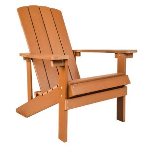 Silla Adirondack para Jardin Exteriores color Madera