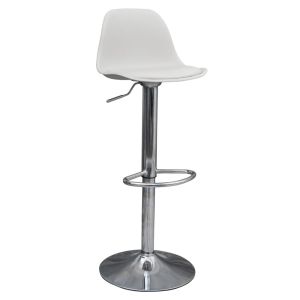 Banco Alto de Cocina Estilo Eames color Blanco
