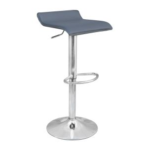 Banco de Cocina Plano Vinipiel Gris